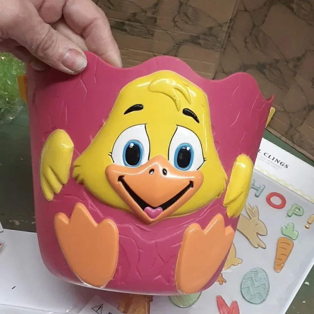 Huge Peeps themed Easter‎ Basket, blow mold bucket & more.